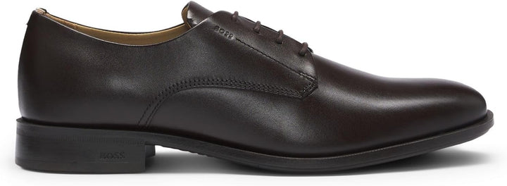 BOSS Herren Colby Derb Derbys aus Leder mit Signature-Details Grösse 40 EU Braun, 40 EU Braun