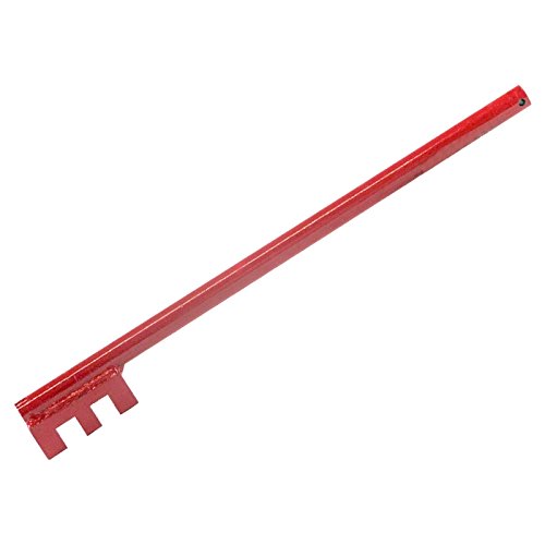 Handbiegeeisen Gr. 2 – Für 12-14 mm Baustahl – Geschmiedeter Stahl Rot Pulverbeschichtet – Massiver