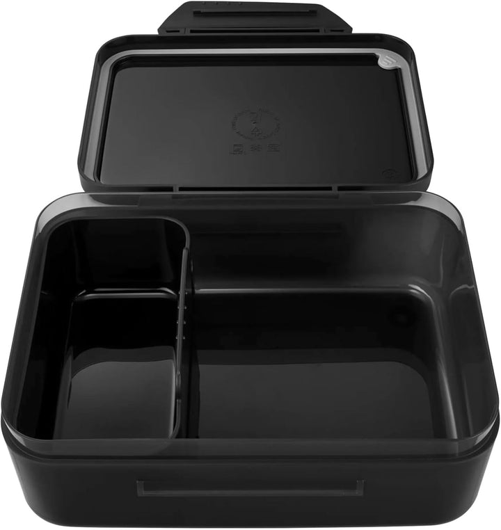 Satch Brotdose mit Trennfach, BPA-frei, Spülmaschinenfest Schwarz Schwarz One Size, Schwarz One Size