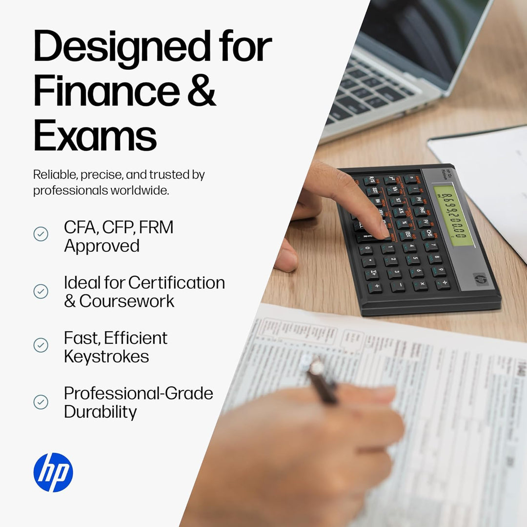 Hewlett Packard HP12C Finanzmathematischer Taschenrechner UPN algebraisch programmierbar Platin