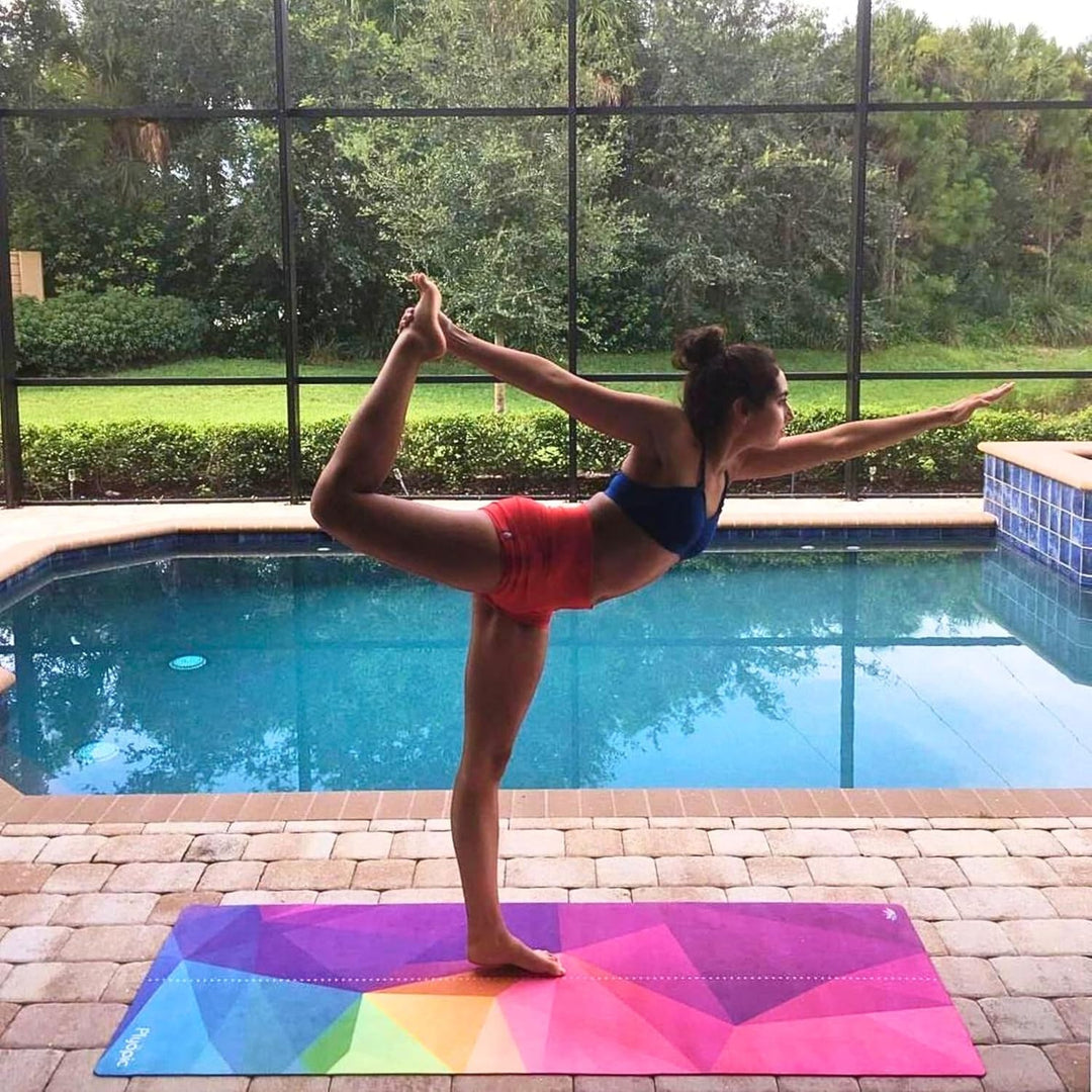 Plyopic All-In-One Yoga-Matte – Rutschfest auch bei Schweiss | Premium Matte mit Sweat-Grip Oberfläc