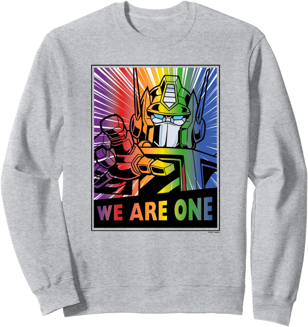 Transformers Pride Rainbow Optimus Prime We Are One Sweatshirt