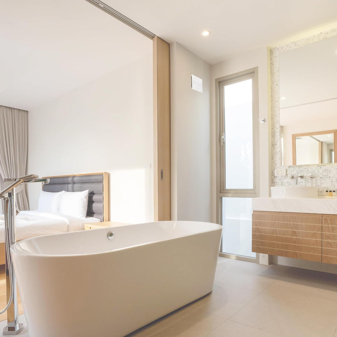 Badlüfter mit Timer 120 mm (120 mm mit Timer) 120 mm mit Timer Weiss, 120 mm mit Timer Weiss