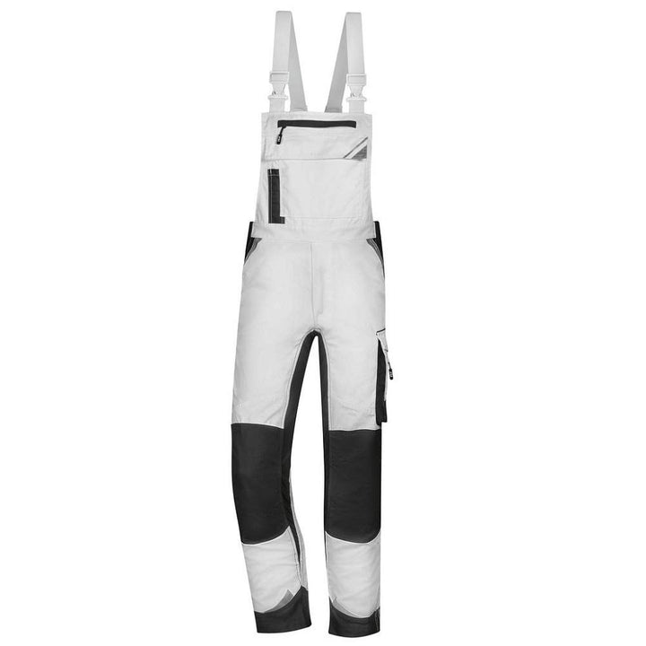 PKA Latzhose FLEXUOLUTION Arbeitslatzhose Baustelle BAU 24 Weiss/Anthrazit, 24 Weiß/Anthrazit