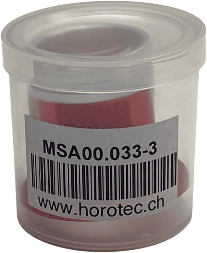 Horotec MSA 00.031-3 Uhrmacherlupe aus Aluminium rot eloxiert mit Schraubring x3,5