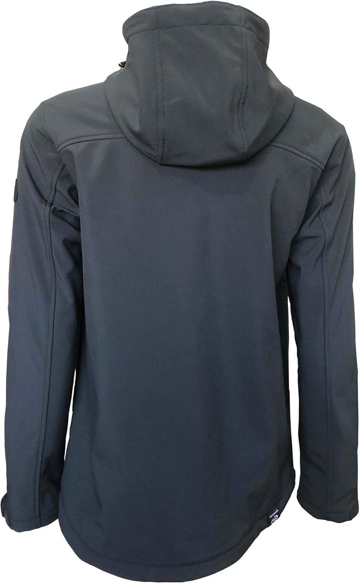 Dry Fashion Herren Softshell Jacke Grömitz Unifarben - Softshelljacke Outdoorjacke mit abnehmbarer K
