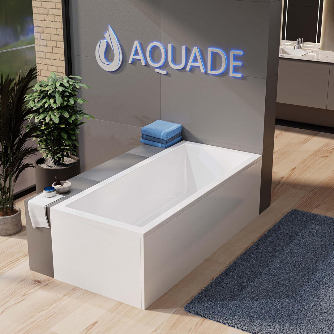 AQUADE Acryl Badewanne 180x90 cm Modell: Wolfsburg Hergеstellt in Dеutschland - Weiss Badewannen Kom