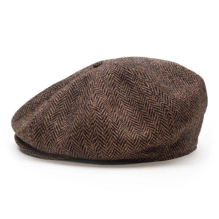 Sterkowski Peaky | 100% Harris Tweed Schiebermütze für Herren und Damen | Warm Komfortabel Newsboy C