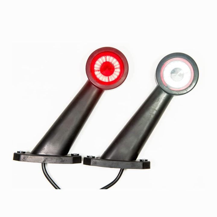 Web Truck 2 x Gummi Begrenzungsleuchte Seitenleuchte Positionsleuchte 12V 24V, weiss, rot, für LKW P