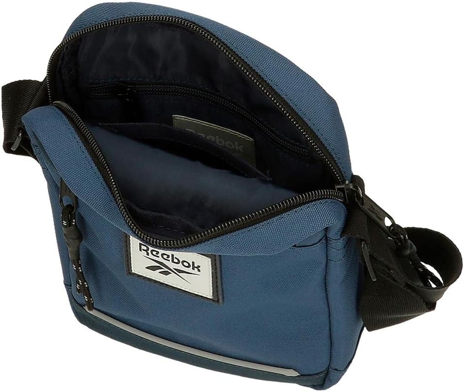 Reebok Dexter Medium Umhängetasche Blau 17x22x6 cm Polyester Bandolera mediana Blau, Bandolera media