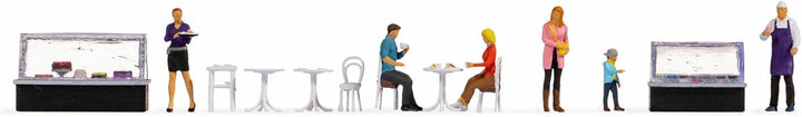 NOCH 16245 Figuren-Themenwelt Cafe, Mehrfarbig