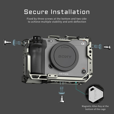 Tilta FX3 FX30 Cage, kompletter Kamerakäfig, kompatibel mit Sony FX3/FX30 Pro Kit mit HDMI-Kabelklem