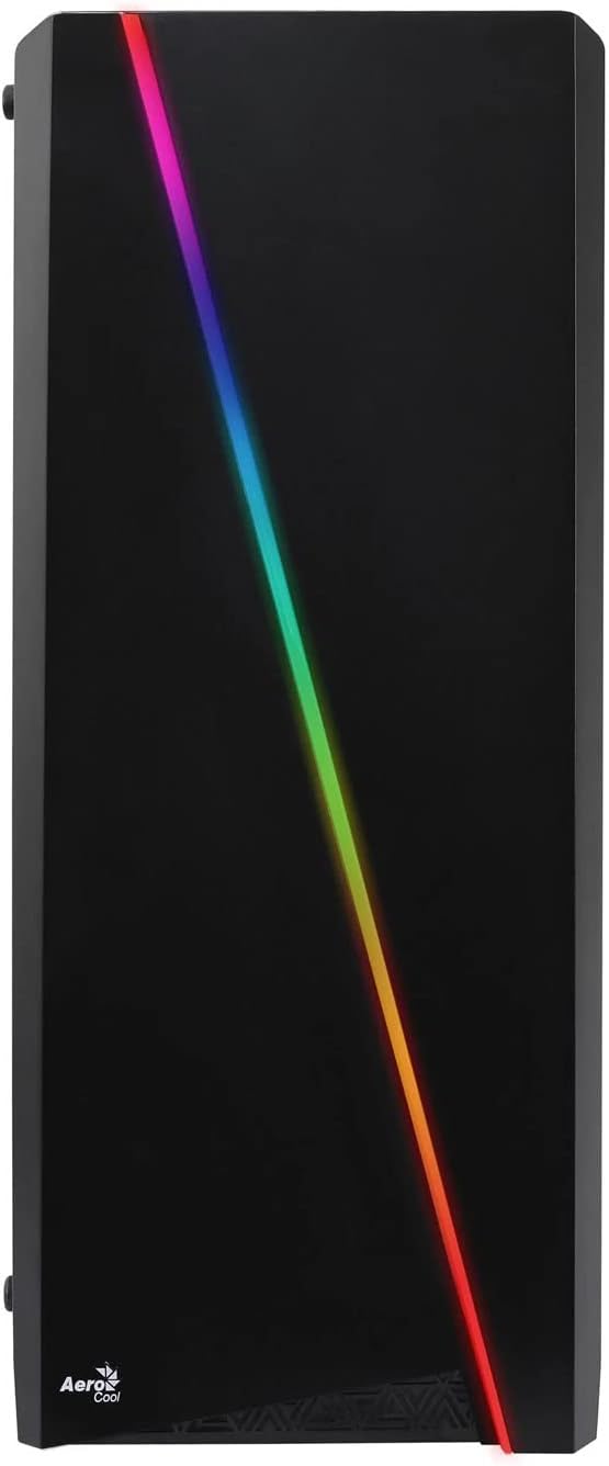 Aerocool CYLON - PC-Gehäuse (Semi-Fackel, ATX, Acryl-Seitenwand, RGB-LED an der Vorderseite, 13 Lich