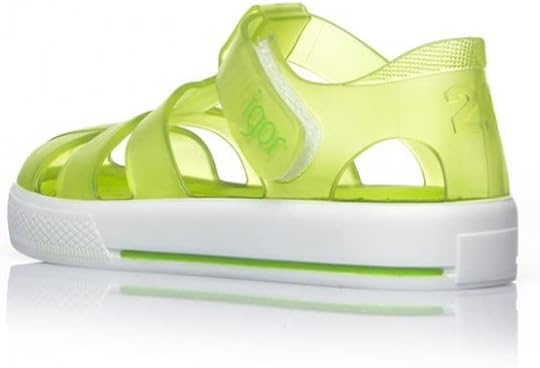 Unbekannt Mädchen Star Riemchensandalen 19 EU Grün Transparent Pistacho, 19 EU Grün Transparent Pist