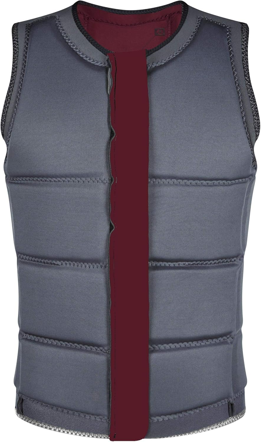 Mystic Watersports - Surf Kitesurf & Windsurfen Herren Star Impact Weste Top Front Zip - Oxblood Red