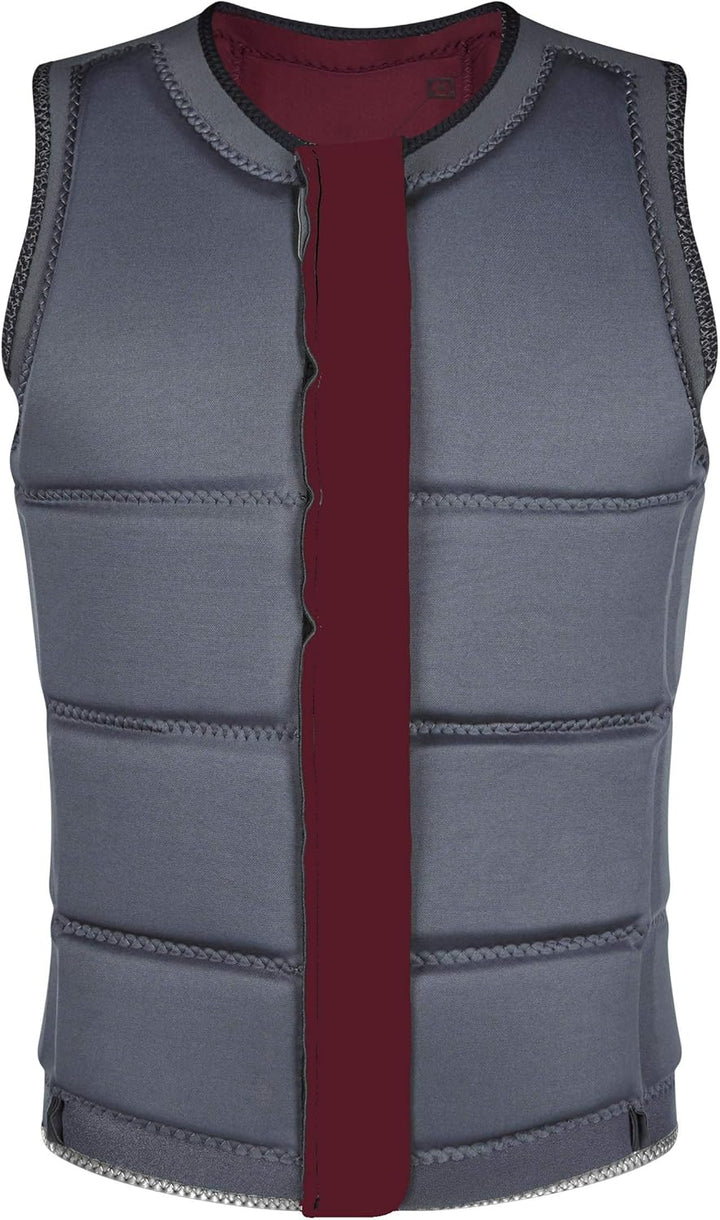 Mystic Watersports - Surf Kitesurf & Windsurfen Herren Star Impact Weste Top Front Zip - Oxblood Red