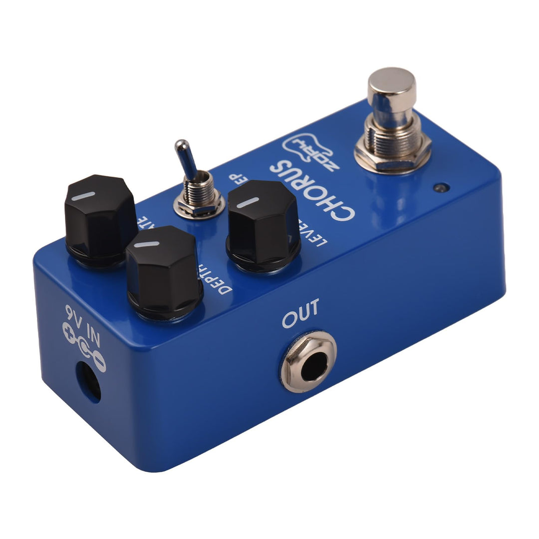 Zory Gitarre Analog Chorus Effekte Pedal Authentischer Vintage -Ton vielseitiger Kontrollsteuerungen