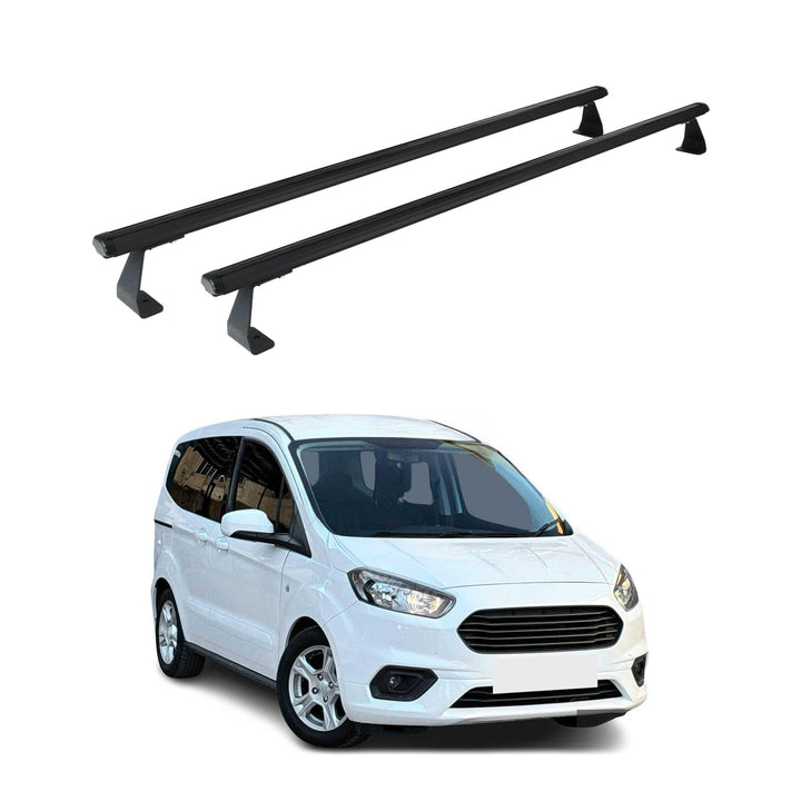 OMAC Heavy Duty Dachträger Querträger kompatibel mit Ford Transit Courier I 2014-2023 – 2 Stangen –