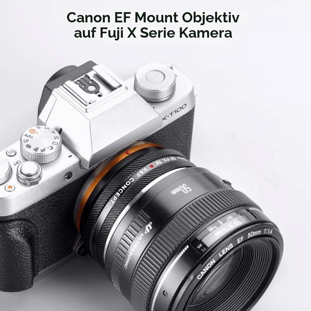 K&amp;F Concept EF/EF-S auf FX IV PRO Objektivhalterungsadapter mit Blendensteuerungsring, kompatibel mi