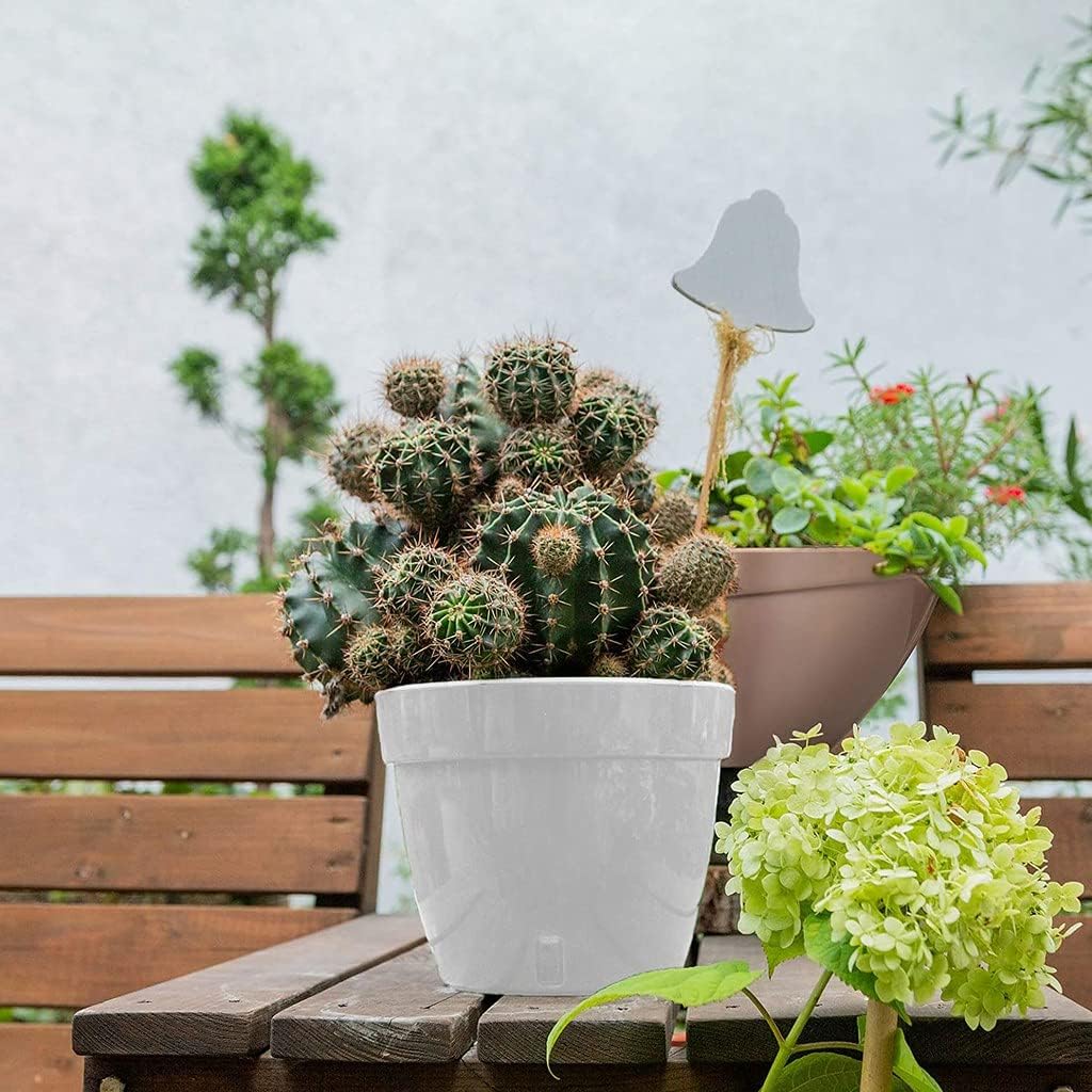 Santino ASTI 3er Set 20CM Selbstwässernder Blumentopf mit Wasserstandsanzeiger - Rund Premium Qualit