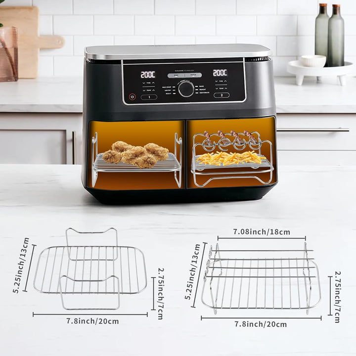 CINEMON 8-Stück Airfryer Zubehör Set, Silikonform für Zubehör Heissluftfritteuse für Ninja AF300EU /