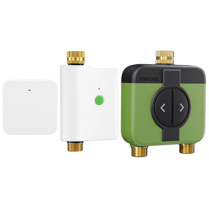 Meross Bewässerungscomputer WLAN mit Hub MST100 & Bewässerungscomputer WLAN 2 Ausgänge MST200