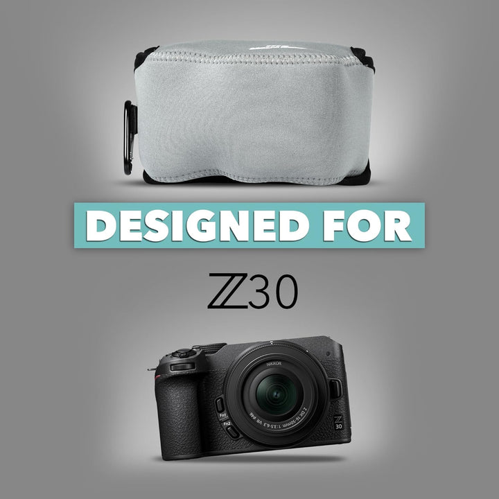 MegaGear Ultraleichte Kameratasche aus Neopren, kompatibel mit Nikon Z30 (16-50mm) (Grau), Grau