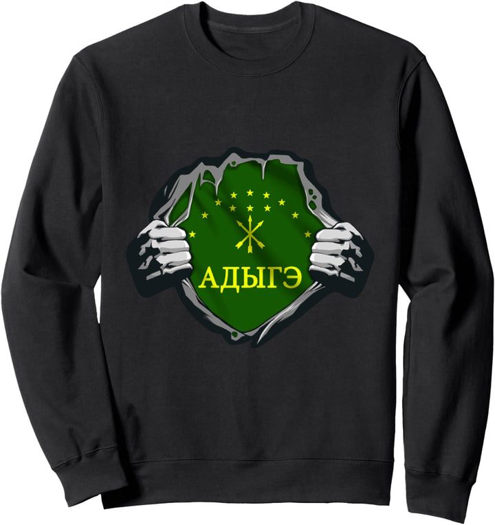 Cherkessen/Circassian,adiga, Circassian Flag Sweatshirt