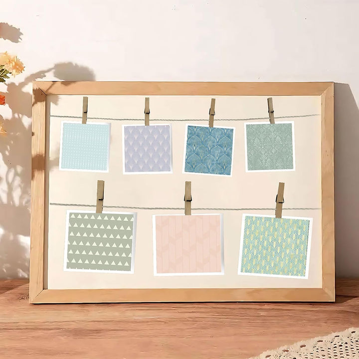 Scrapbook Papier Buntes Scrapbook Bastelpapier mit Muster, 24 Blat Scrapbooking Papier Doppelseitige