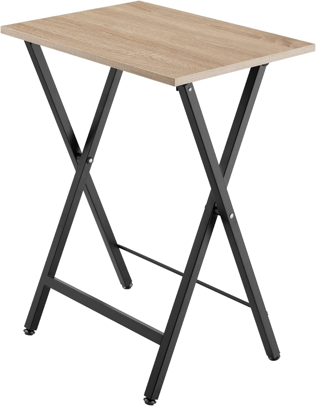 tectake 2er Set Beistelltisch klappbar, Holz Tablett Tisch im Industrie-Design, 48x36x66,5 cm, TV Tr