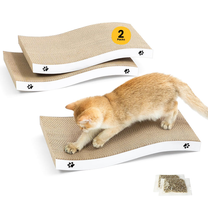 Conlun - Katzen Kratzbrett - Katzen Kratzpappe mit Premium-Kratztextur, langlebige Kätzchen Kratzmat