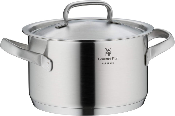 WMF Gourmet Plus Topfdeckel 20 cm, Metalldeckel, Cromargan Edelstahl mattiert, spülmaschinengeeignet