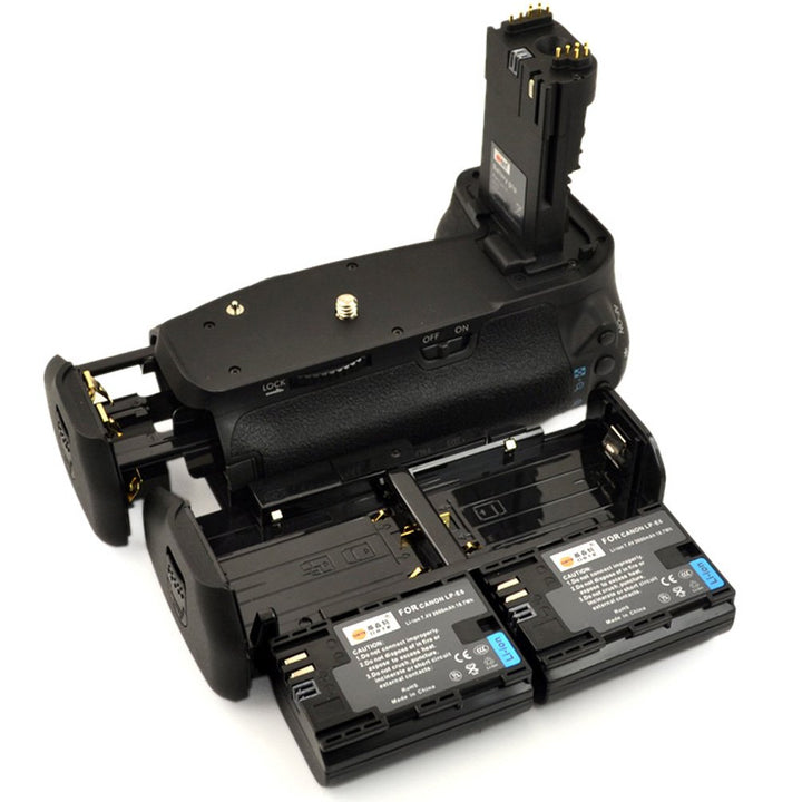 DSTE® Batterie Griff für Canon EOS 60D SLR Digital Kamera als BG-E9 mit (2 packung) LP-E6