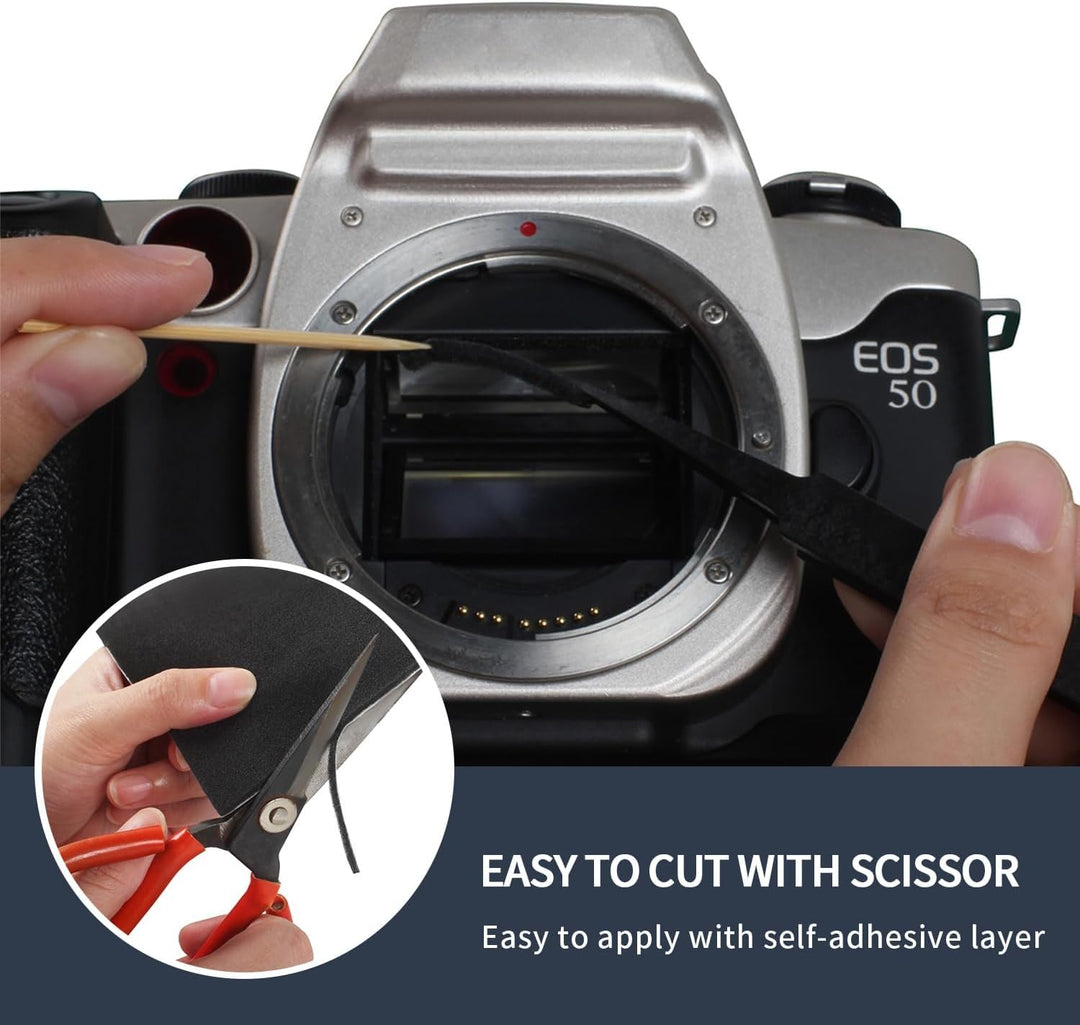 eTone Light Leak Proof Sponge High Density Foam Film Camera Replacement Light Seal Foam with Tongs f
