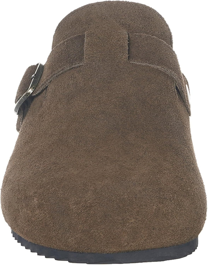 Intini Clogs Hausschuhe Herren Damen Pantoletten Leder | Schlappen Geschlossene, Weiches Kork-fussbe