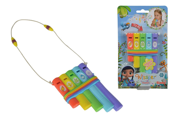 Simba 109358842 - Wissper Panflöte, 14 cm, Spielzeug