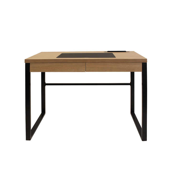 CMP HD3722 MESA DESPACHO Madera Y Metal, Holz, 110x110x16 cm