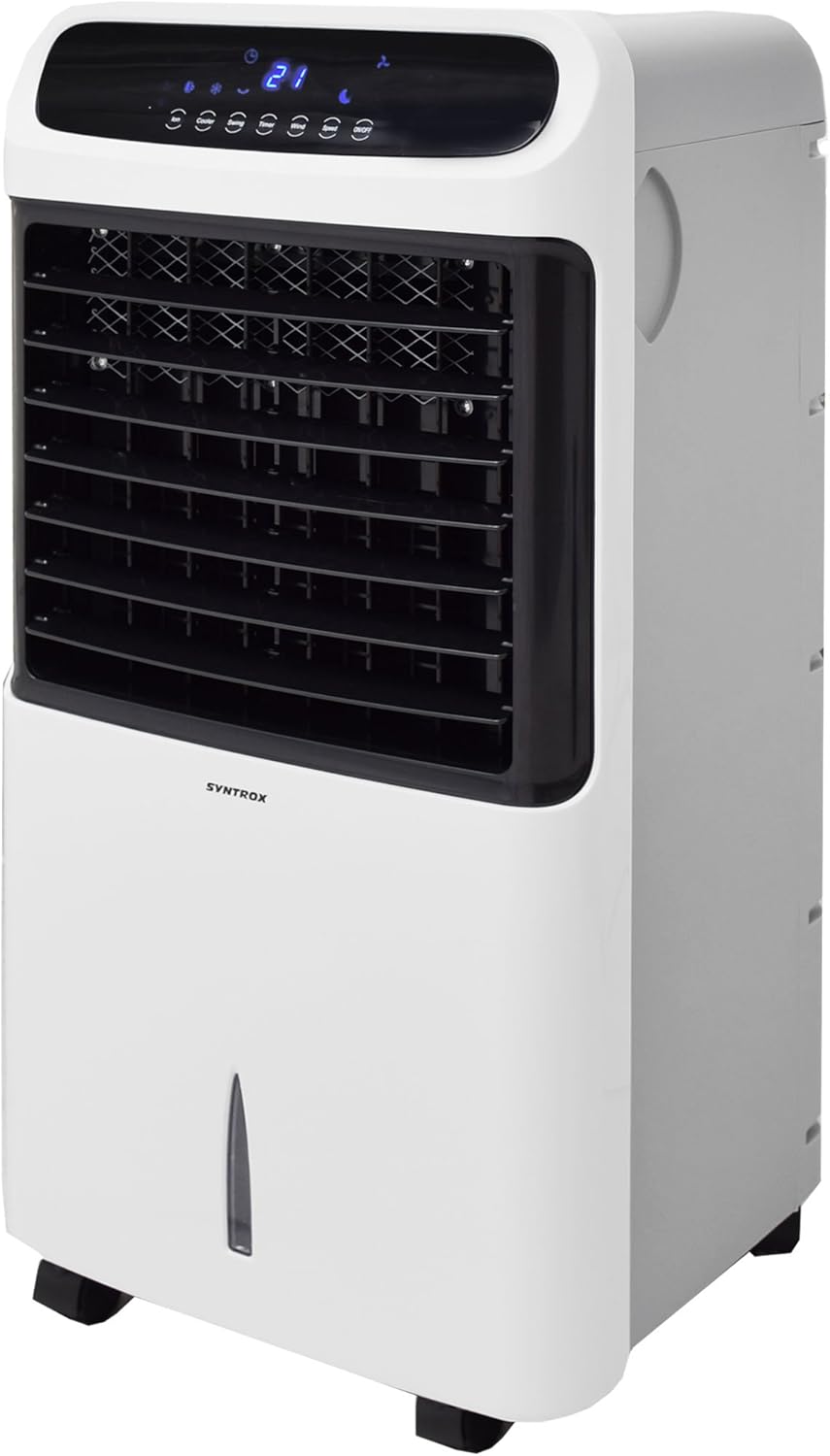 Syntrox Germany 4 in 1 Luftkühler Luftbefeuchter Lufterfrischer und Ventilator mit Touch Panel und F