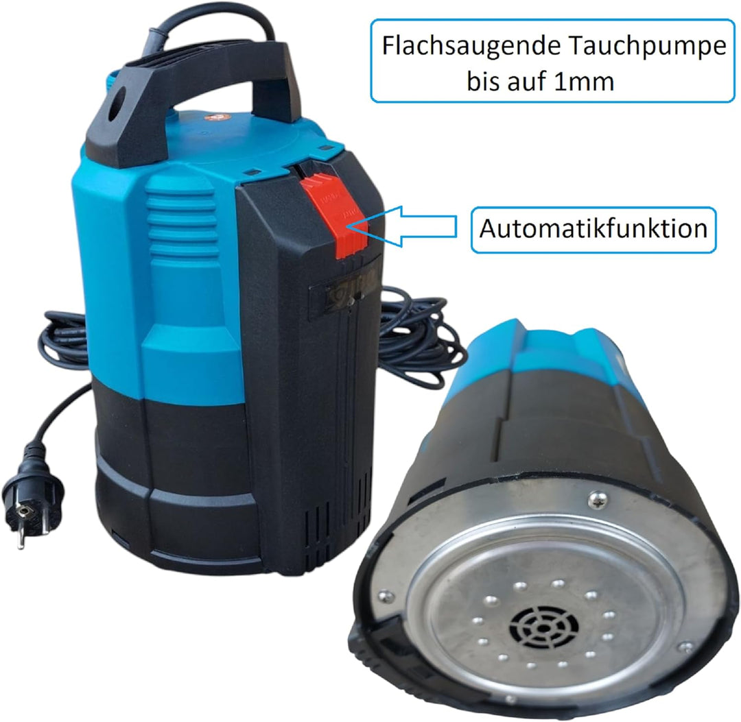 Flachsaugende Flachsaugend Tauchpumpe Absaugpumpe Poolpumpe IPC550-6000L/h Automatik