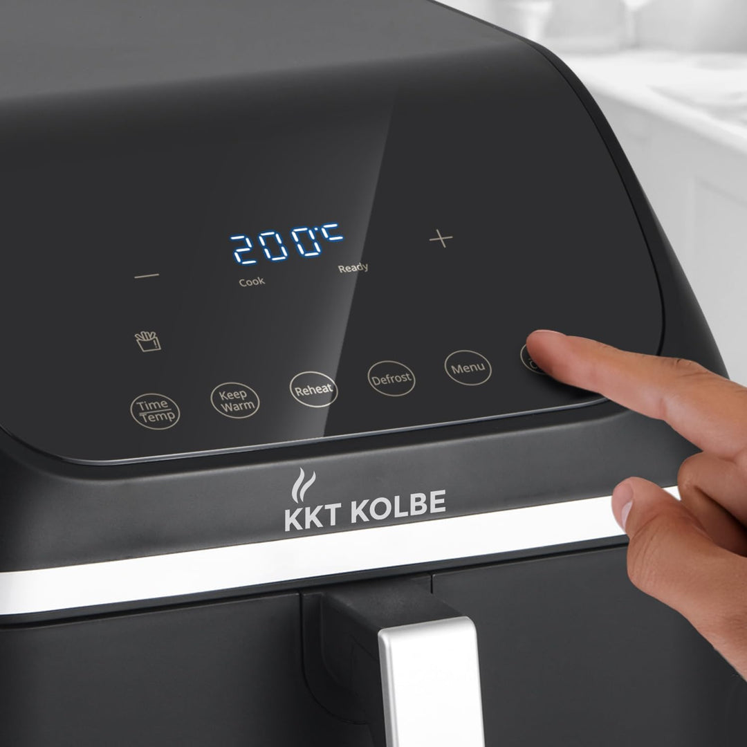 KKT KOLBE Heissluftfritteuse | Airfryer | 8,5L | 10 Programme | 13 Funktionen | sehr leise | Frittie