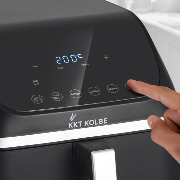 KKT KOLBE Heissluftfritteuse | Airfryer | 8,5L | 10 Programme | 13 Funktionen | sehr leise | Frittie