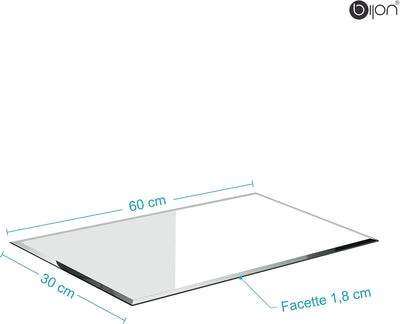 bijon Glasplatte Tisch ESG Sicherheitsglas Rechteck - Für Esstisch, Couchtisch, Gartentisch, Schreib