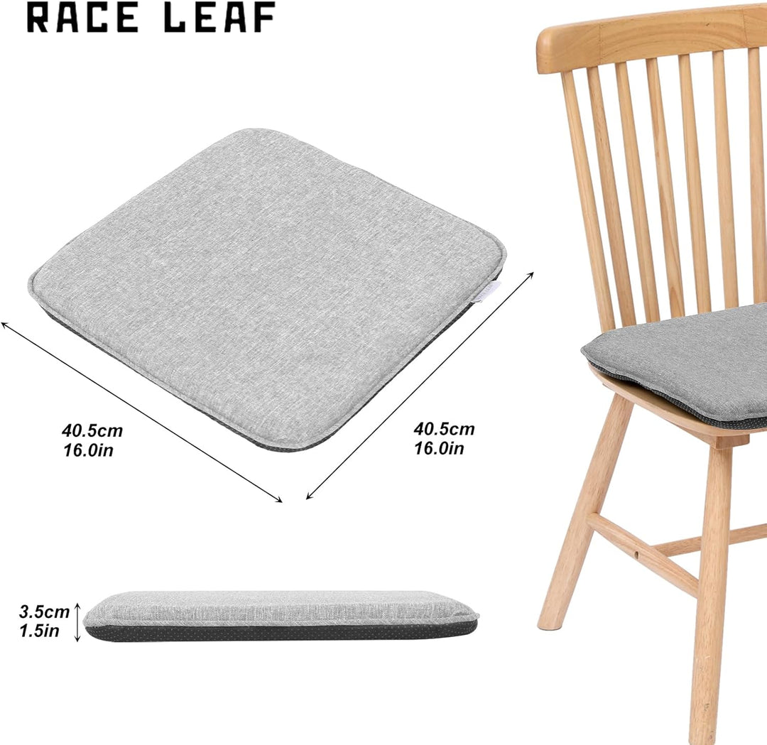 RACE LEAF 2er Set 40,5x40,5 cm Memory Foam Slow Rebound Sitzkissen Indoor Household Sitzkissen Wasse