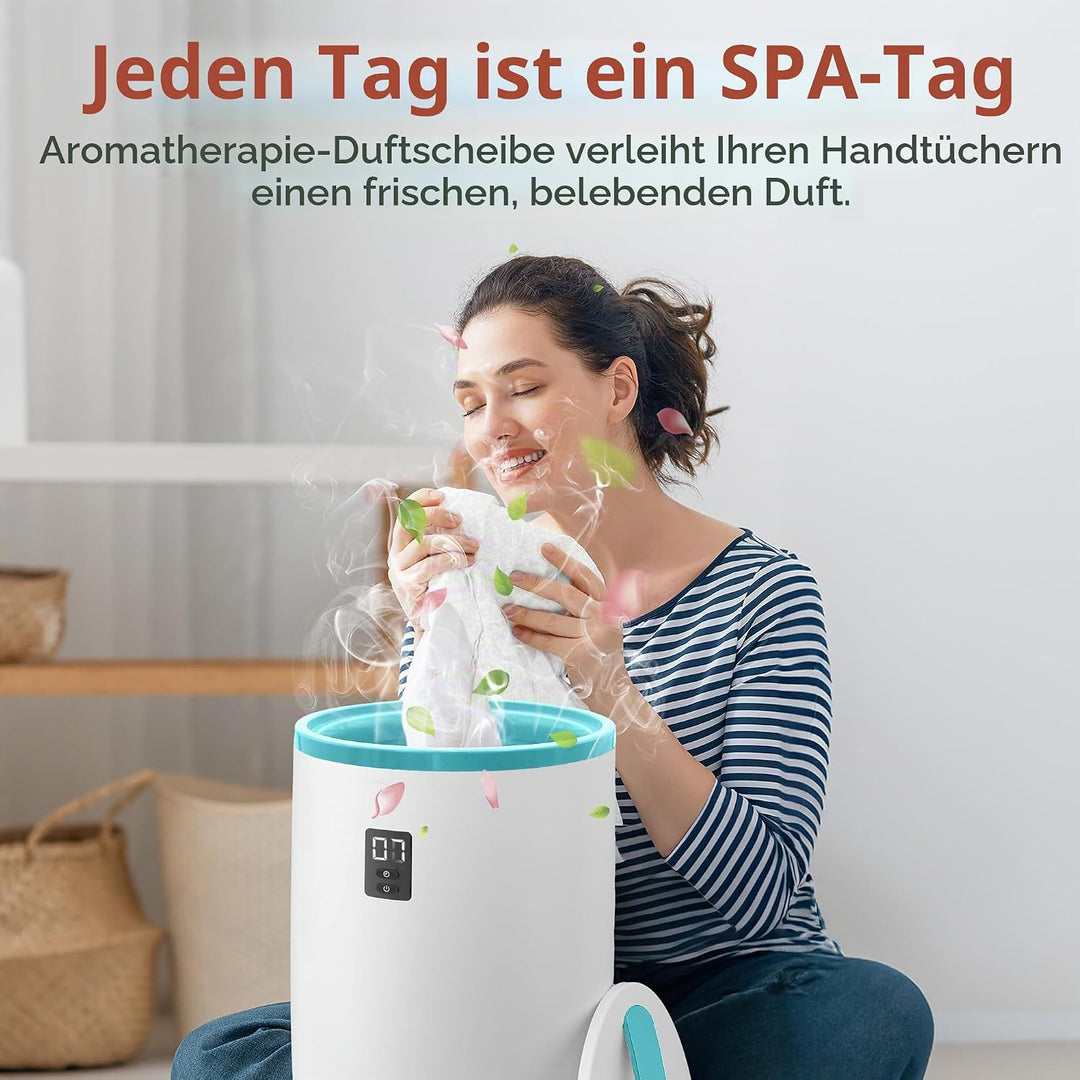 SereneLife Handtuchhalter Stehend Blau – Elektrischer Handtuchwärmer für 2 Handtücher Energiesparend