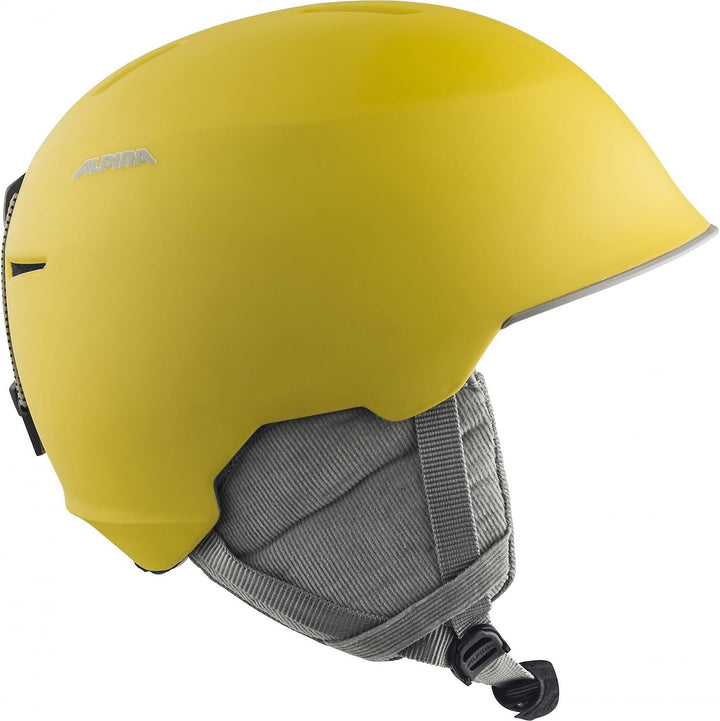 ALPINA MAROI JR - Sicherer, Bruchfester & Individuell Anpassbarer Skihelm Für Kinder curry-grey matt