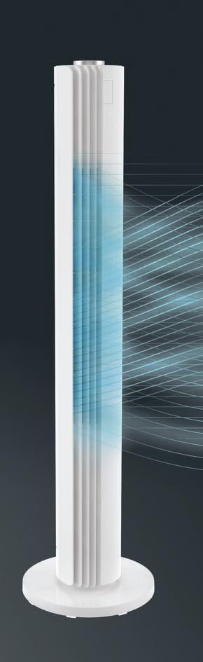 Rowenta VU6720 Turmventilator | 3 Geschwindigkeiten | leiser Nachtmodus | automatische Oszillation |