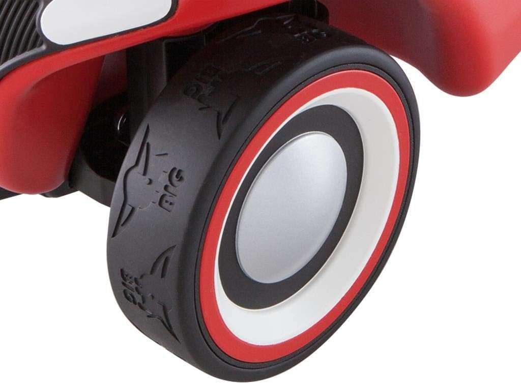 BIG-Bobby-Car-Neo Rot - Rutschfahrzeug für drinnen und draussen, Kinderfahrzeug mit Flüsterreifen im