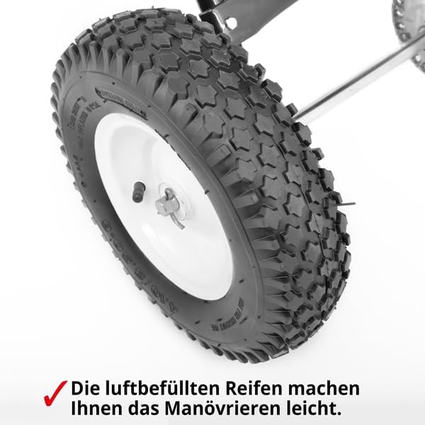 Modell 2024 - POWERPAC - SALZSTREUER HANDSTREUER STREUWAGEN DÜNGESTREUER 60 ltr.