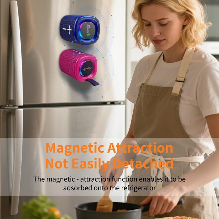 2-in-1 Split-Magnet-Bluetooth-Lautsprecher, Farbblockierung, wasserdicht, doppelt teilbar, kabellos,