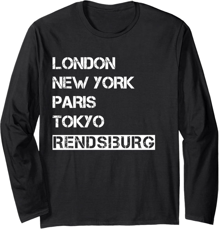 Meine Stadt! Geburtsort & Heimatliebe Rendsburg Langarmshirt